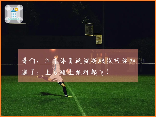 哥们，江南体育这波游戏技巧你知道了，上分路上绝对起飞！